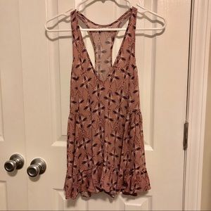 Free People Floral Tank Top